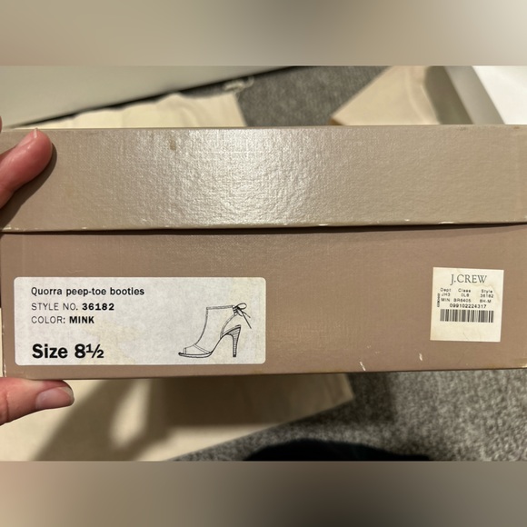 Brown J Crew Quorra Peep-toe Booties | size 8.5 M - Picture 3 of 12